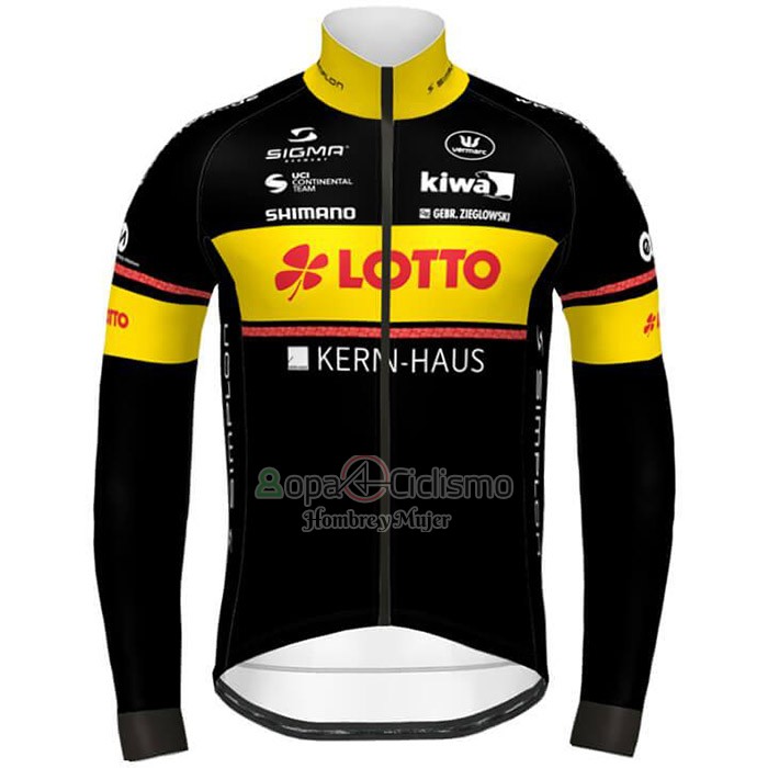 Lotto-kern Hausnegro Ropa Ciclismo Culotte Largo 2020 Hombre Mangas Largas AMarillo